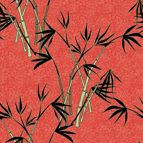 bamboo - red and black