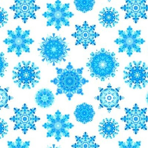 Watercolor snowflakes