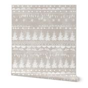 Vintage Christmas Stripe (taupe)