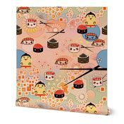 kawaii sushi for sumo wrestlers