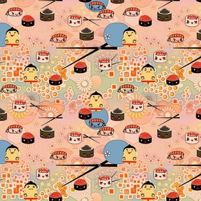 kawaii sushi for sumo wrestlers