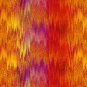 SPICED WARM IKAT CHEVRON SUNSET JUNGLE BLENDER