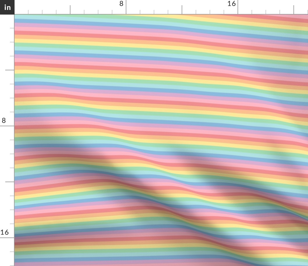 pastel rainbow fun stripes no2 horizontal