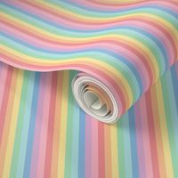 pastel rainbow fun stripes no2 vertical