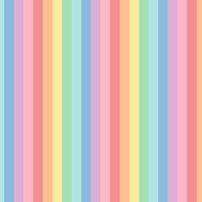 pastel rainbow fun stripes no2 vertical