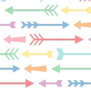 XL pastel rainbow fun arrows