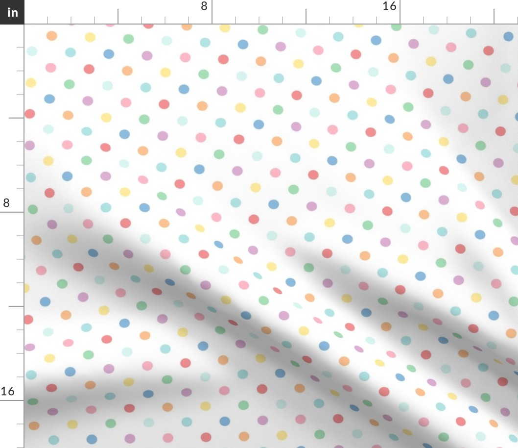 XL pastel rainbow fun polkas