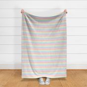 XL pastel rainbow fun stripes no1 horizontal