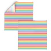 XL pastel rainbow fun stripes no2 horizontal