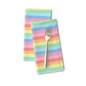 XL pastel rainbow fun stripes no2 horizontal