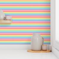 XL pastel rainbow fun stripes no2 horizontal