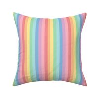 XL pastel rainbow fun stripes no2 vertical