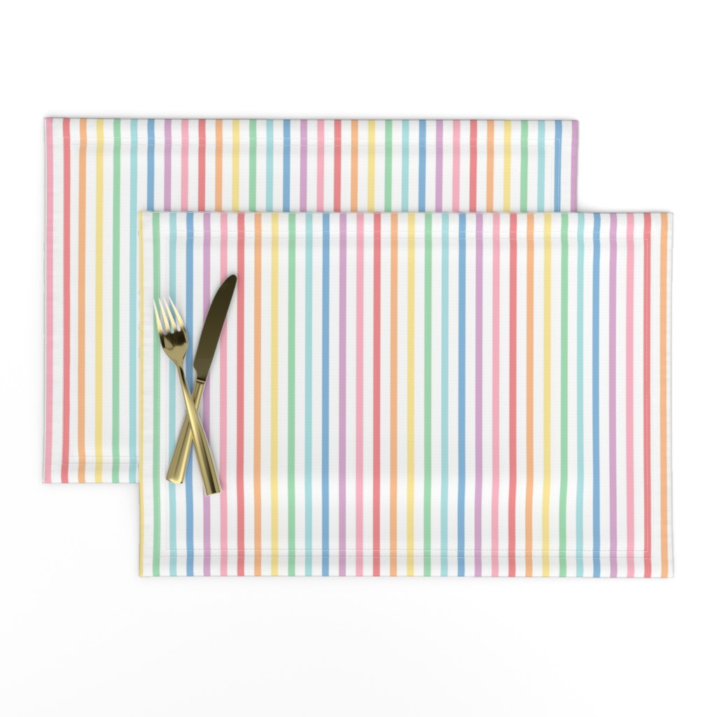 XL pastel rainbow fun stripes no1 vertical