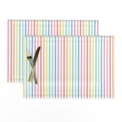 XL pastel rainbow fun stripes no1 vertical