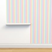 XL pastel rainbow fun stripes no1 vertical