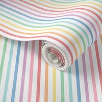 XL pastel rainbow fun stripes no1 vertical