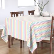 XL pastel rainbow fun stripes no1 vertical