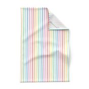 XL pastel rainbow fun stripes no1 vertical