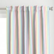 XL pastel rainbow fun stripes no1 vertical