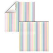 XL pastel rainbow fun stripes no1 vertical