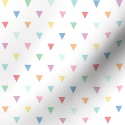 XL pastel rainbow fun triangles