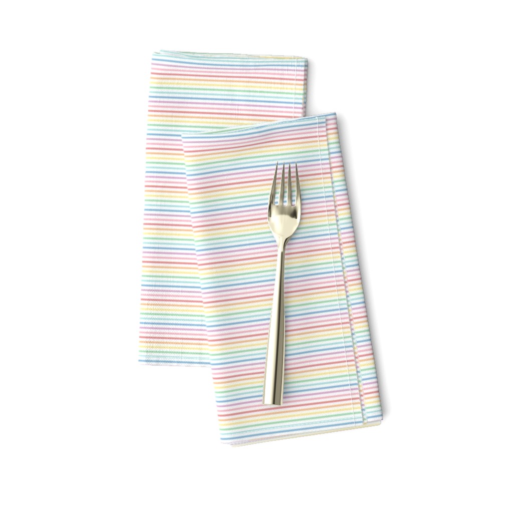 tiny pastel rainbow fun stripes no1 horizontal