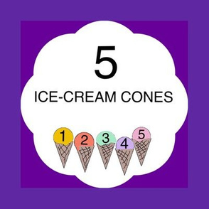 Baby Book Counting  5 Ice-Cream Cones