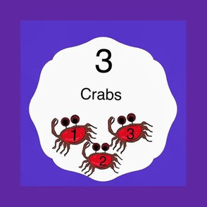 Baby Counting Book 3 Crabs