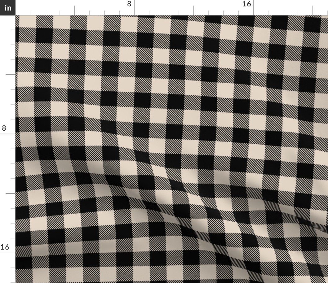 buffalo plaid sand 1"