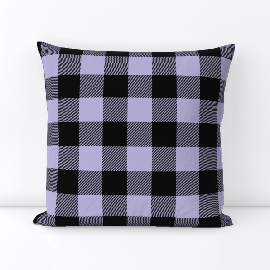 buffalo plaid light purple 2"