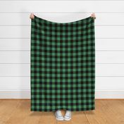 buffalo plaid kelly green 2"