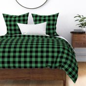 buffalo plaid kelly green 2"