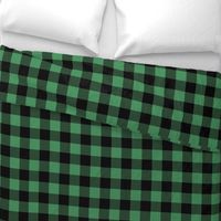 buffalo plaid kelly green 2"