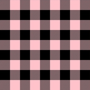 buffalo plaid light pink 2"