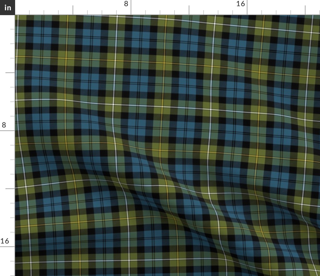 Campbell of Loudoun or Campbell of Argyll 1906 tartan, 6" weathered colors