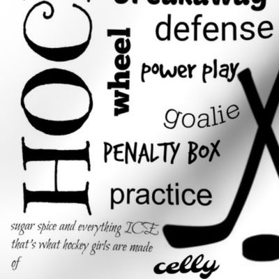Girls hockey pattern 