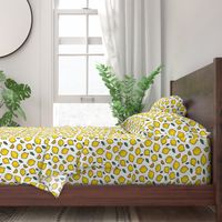 lemon and leaves pattern design