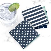 Little man dapper trio wholecloth - navy and aqua stone