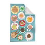 2024 Cups! Calendar Tea Towel 