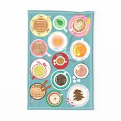 2024 Cups! Calendar Tea Towel 