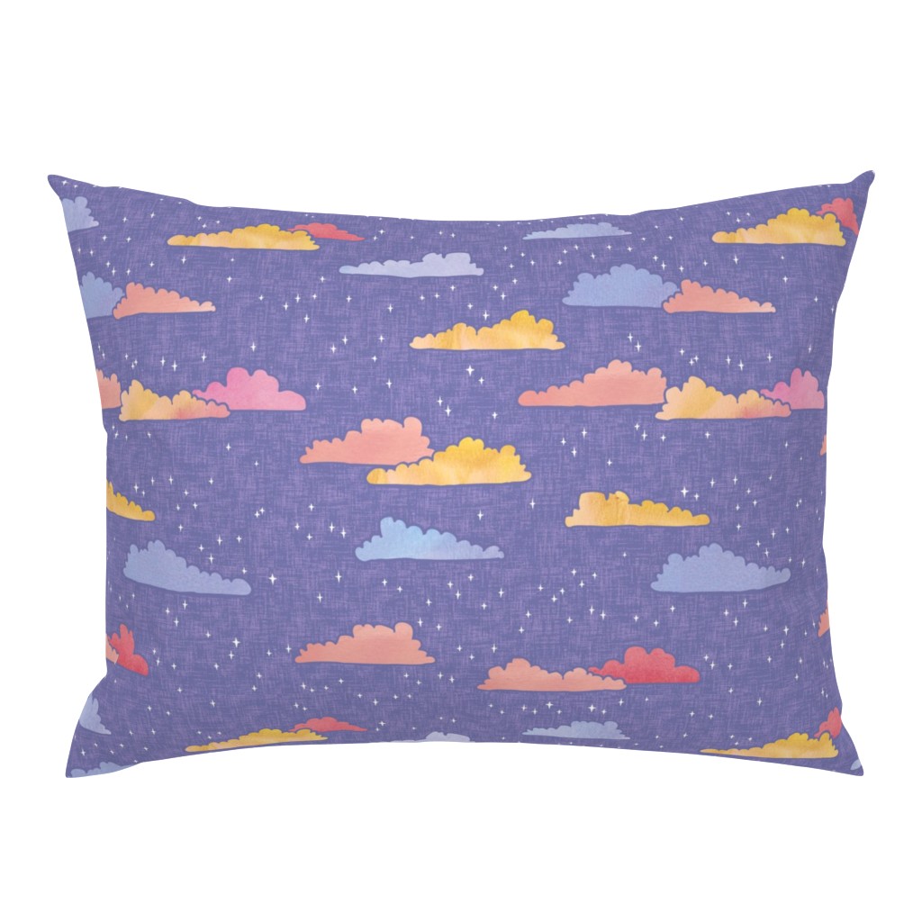 A Wish on Clouds and Stars - Lilac - Large Scale