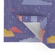 A Wish on Clouds and Stars - Lilac - Large Scale