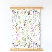 Eame's Wildflower Meadow - Watercolor Floral, Botanical, Easter, Spring