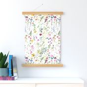 Eame's Wildflower Meadow - Watercolor Floral, Botanical, Easter, Spring