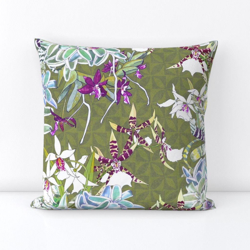 Orchid Jungle IV Olive 200