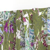 Orchid Jungle IV Olive 200