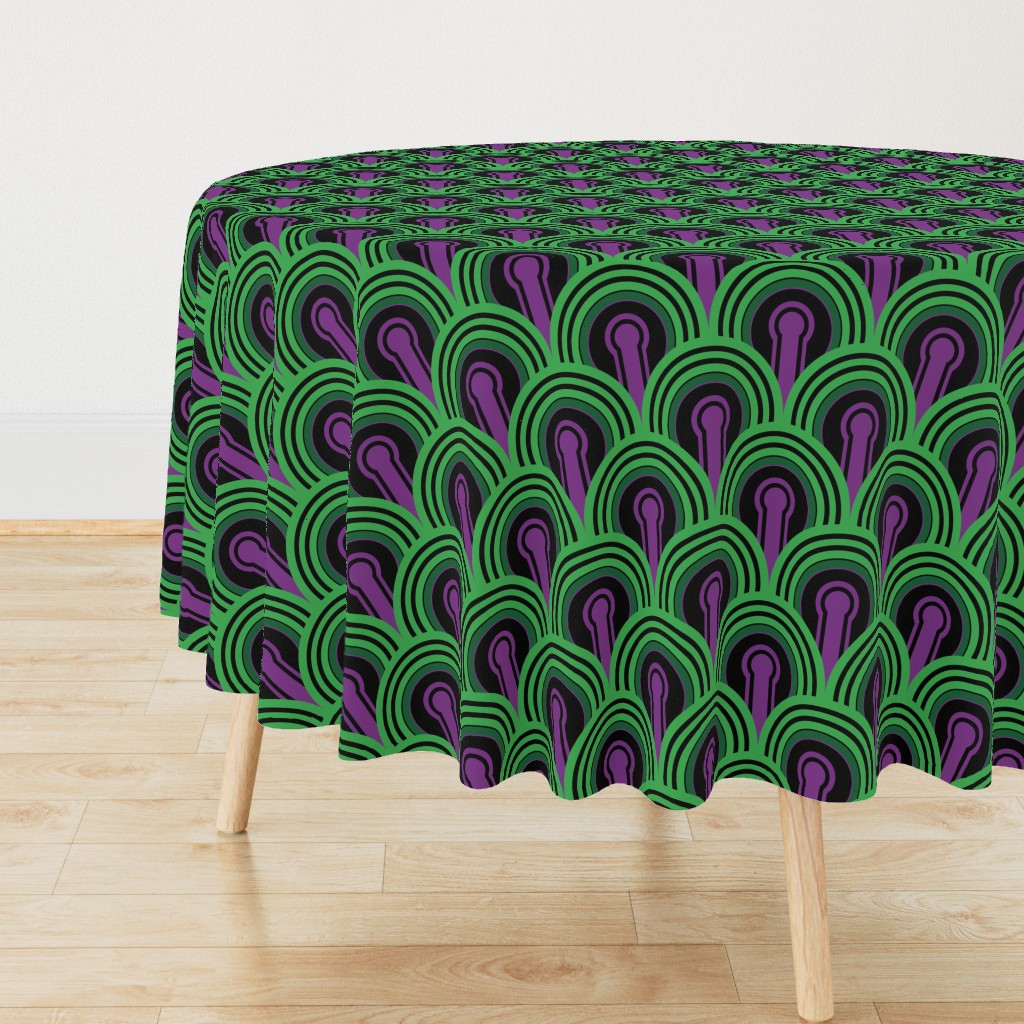 Overlook Hotel Carpet from The Shining: Purple/Green (large version)