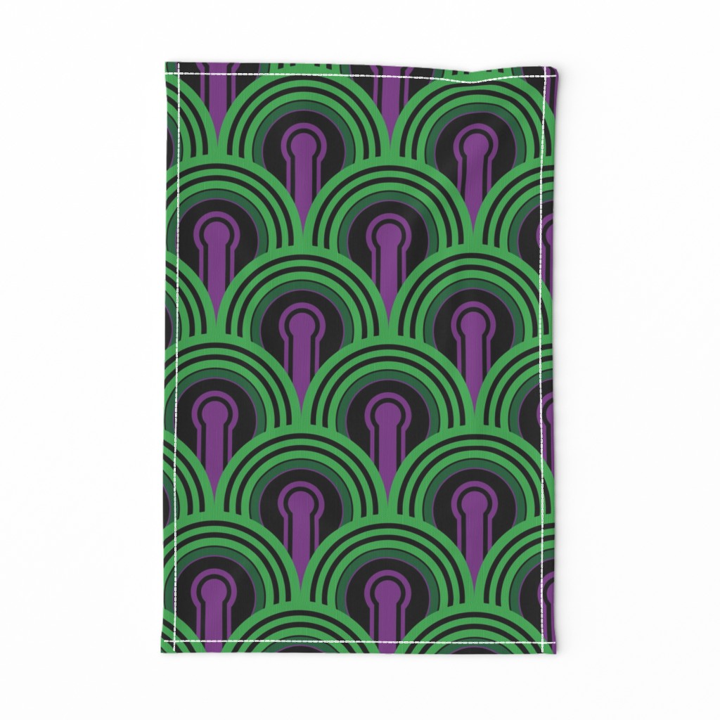 Overlook Hotel Carpet from The Shining: Purple/Green (large version)