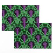 Overlook Hotel Carpet from The Shining: Purple/Green (large version)