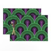 Overlook Hotel Carpet from The Shining: Purple/Green (large version)